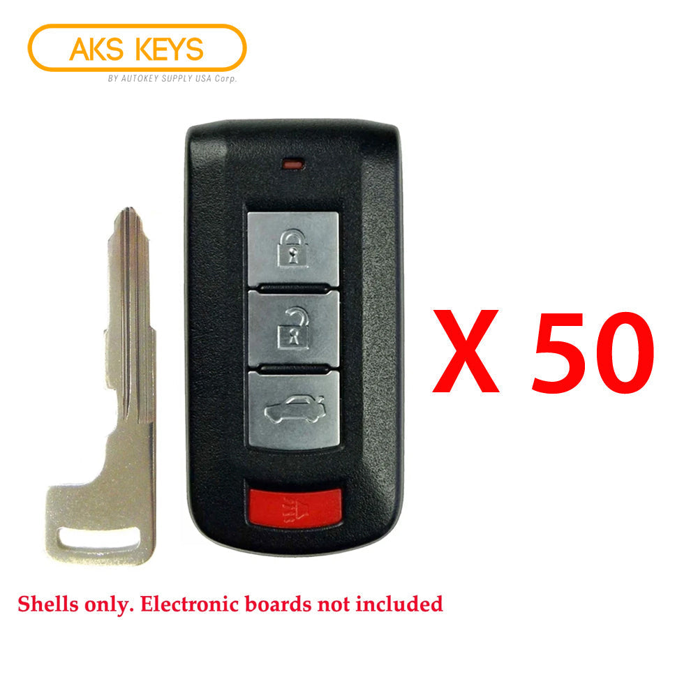 2008 - 2016 Mitsubishi Lancer Evo Smart Key Shell 4B (50 Pack)