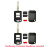 New Replacement Remote Key Keyless Fob Case Shell 3B for Mitsubishi (2 Pack)