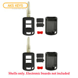 New Replacement Remote Key Keyless Fob Case Shell 3B for Mitsubishi (2 Pack)