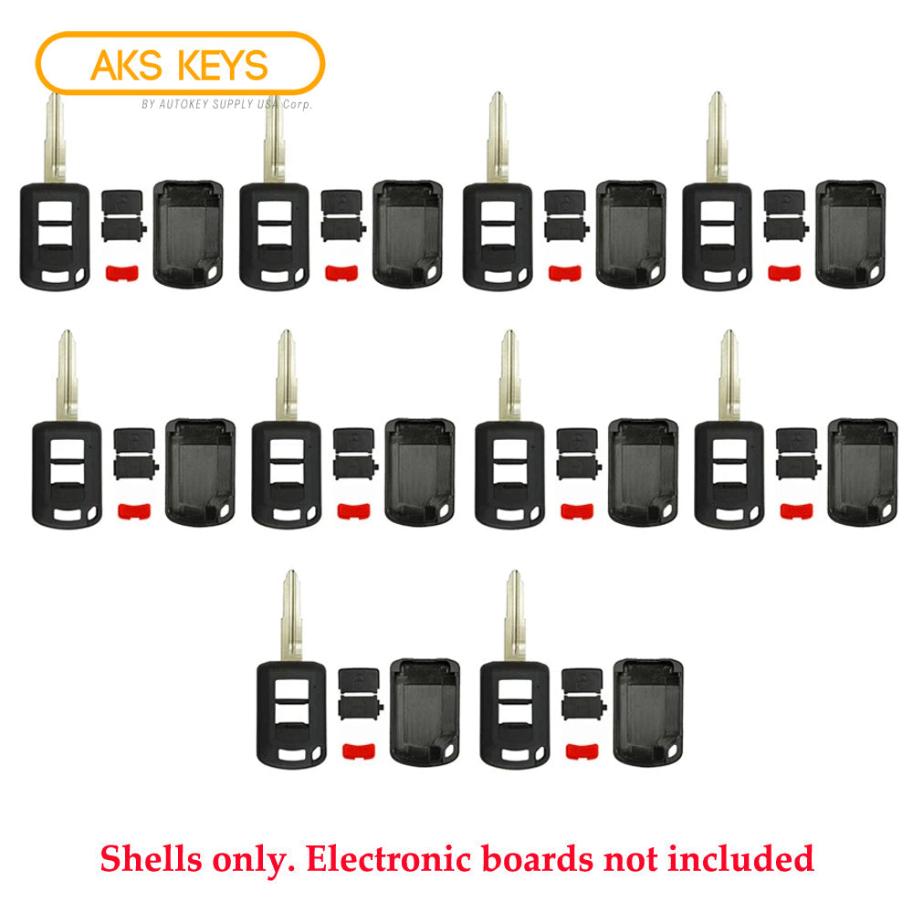 New Replacement Remote Key Keyless Fob Case Shell 3B for Mitsubishi (10 Pack)