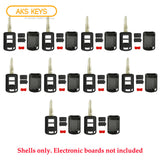 New Replacement Remote Key Keyless Fob Case Shell 3B for Mitsubishi (10 Pack)