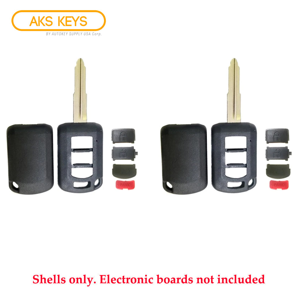 2016 - 2017 Mitsubishi Lancer Remote Head Key Shell 4B (2 Pack)