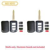 2016 - 2017 Mitsubishi Lancer Remote Head Key Shell 4B (2 Pack)