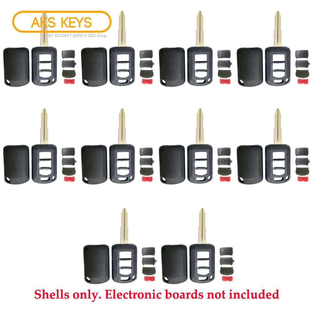 2016 - 2017 Mitsubishi Lancer Remote Head Key Shell 4B (10 Pack)