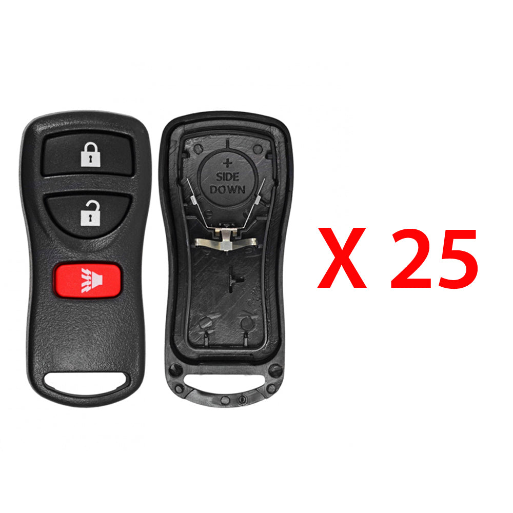 2002 - 2018 Nissan Remote Shell 3B Fits for FCC# CWTWB1U821 (25 Pack)