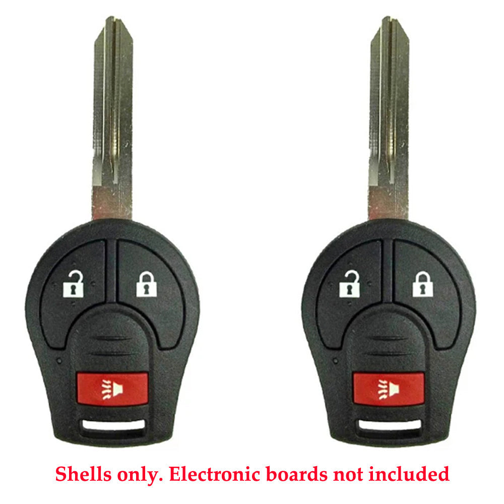 2003 -2013 Nissan Remote Key Shell 3B (2 Pack)