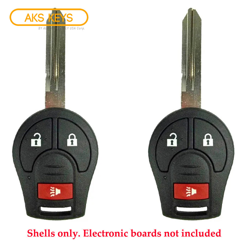 2003 -2013 Nissan Remote Key Shell 3B (2 Pack)