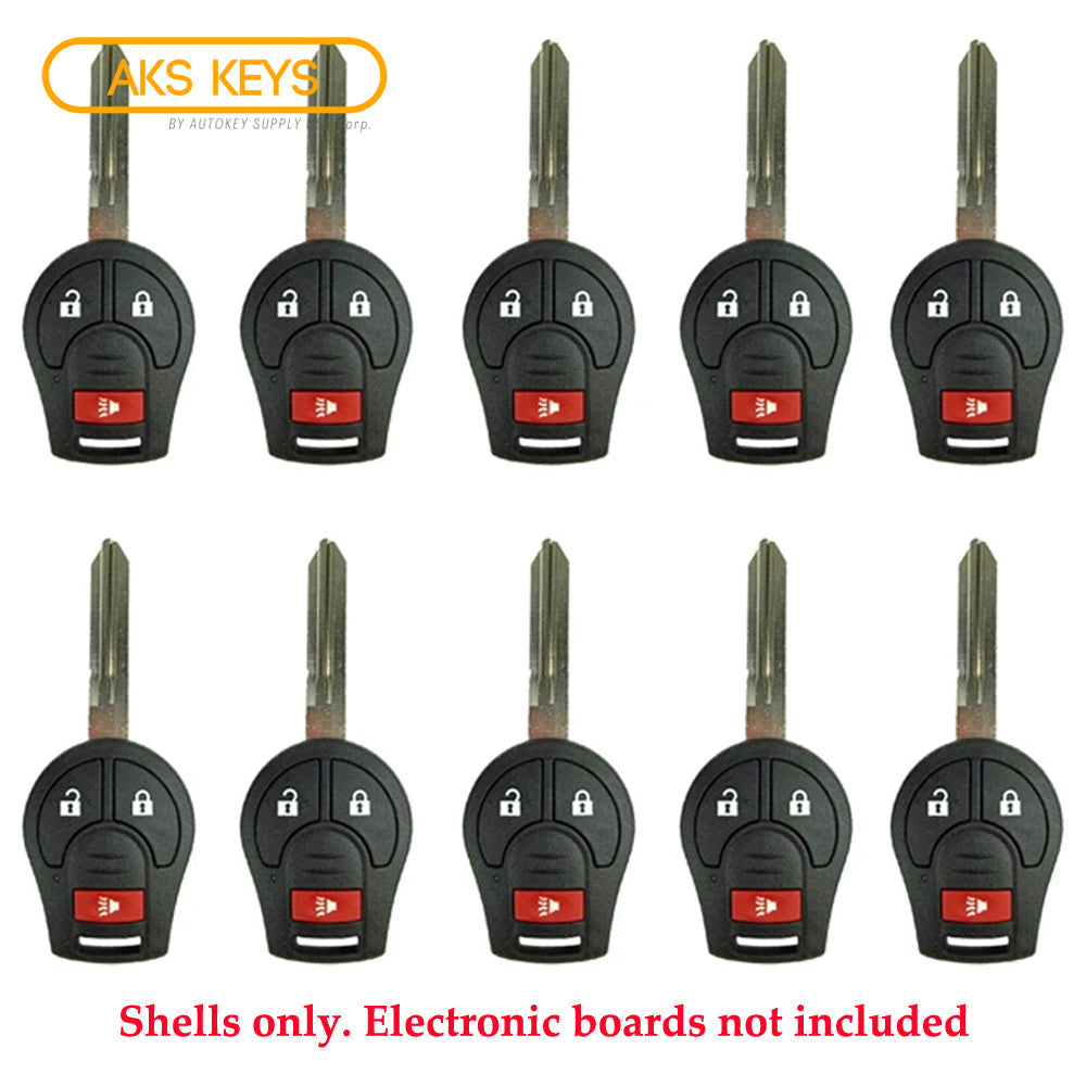 2003 -2013 Nissan Remote Key Shell 3B (10 Pack)