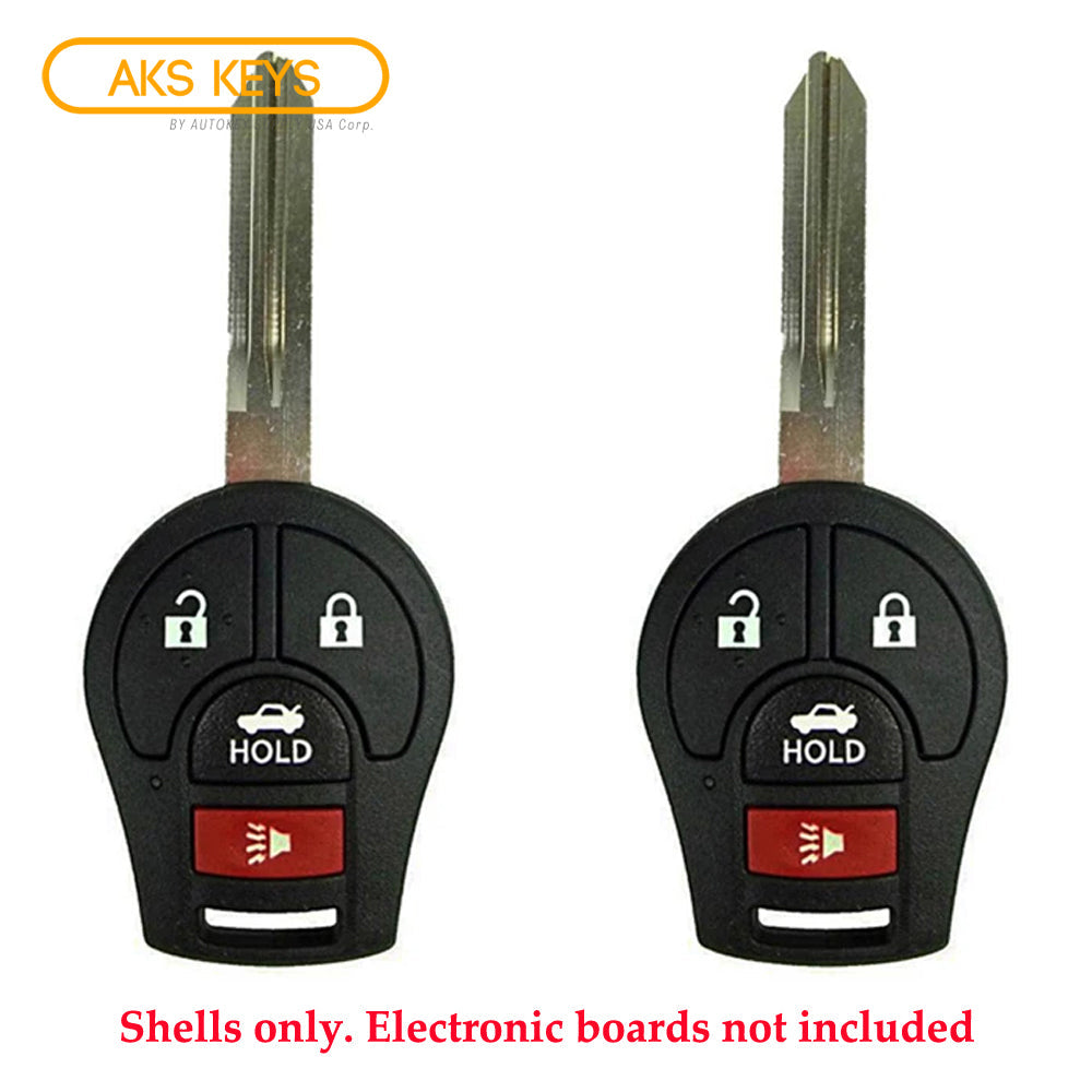 2003 -2013 Nissan Remote Key Shell 4B (2 Pack)