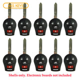 2003 -2013 Nissan Remote Key Shell 4B (10 Pack)