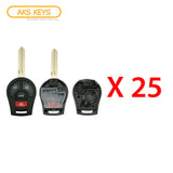 2003 -2013 Nissan Remote Key Shell 4B (25 Pack)