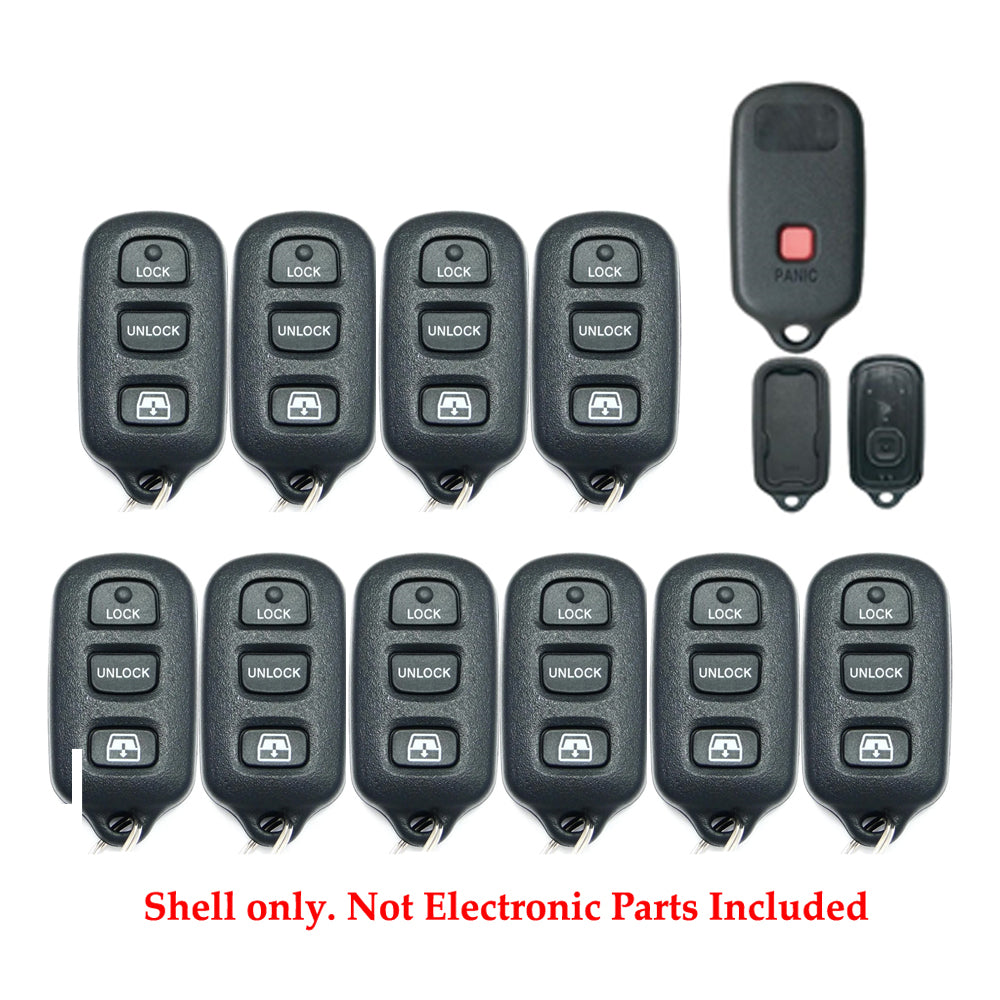 2004 - 2009 Toyota Remote Control Shell 4B for FCC# HYQ12BAN / HYQ12BBX (10 Pack)