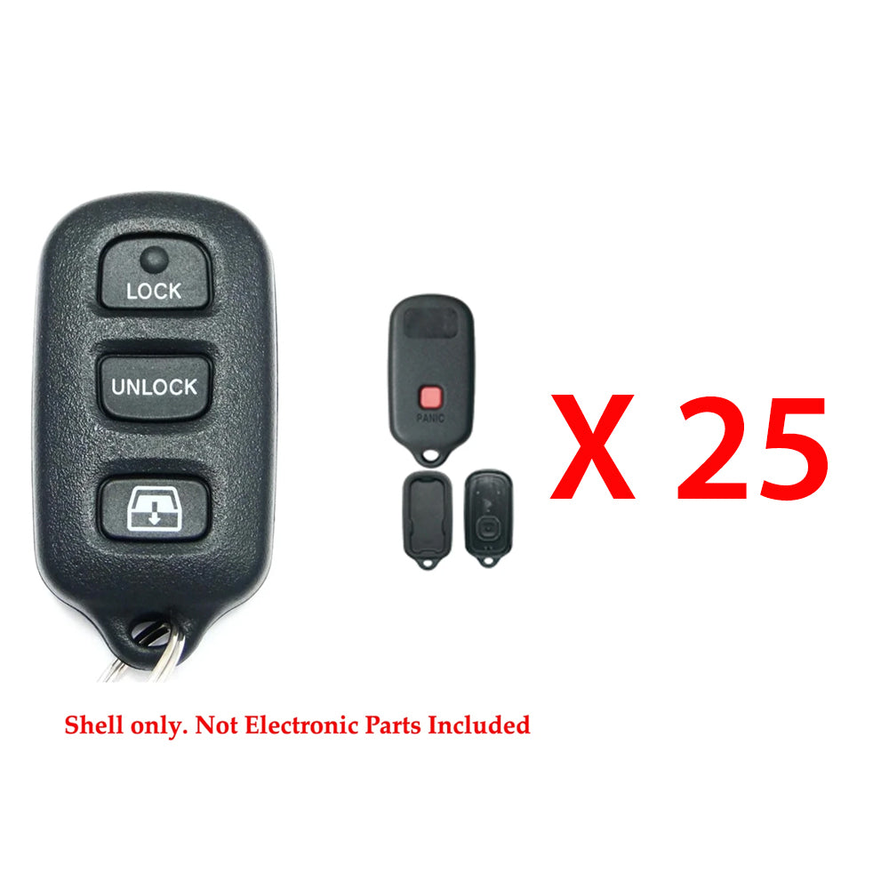 2004 - 2009 Toyota Remote Control Shell 4B for FCC# HYQ12BAN / HYQ12BBX (25 Pack)