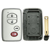 2007 - 2016 Toyota Smart Key Silver Shell 4B with FCC# HYQ14AAB/ HYQ14AEM/ HYQ14ACX (10 Pack)