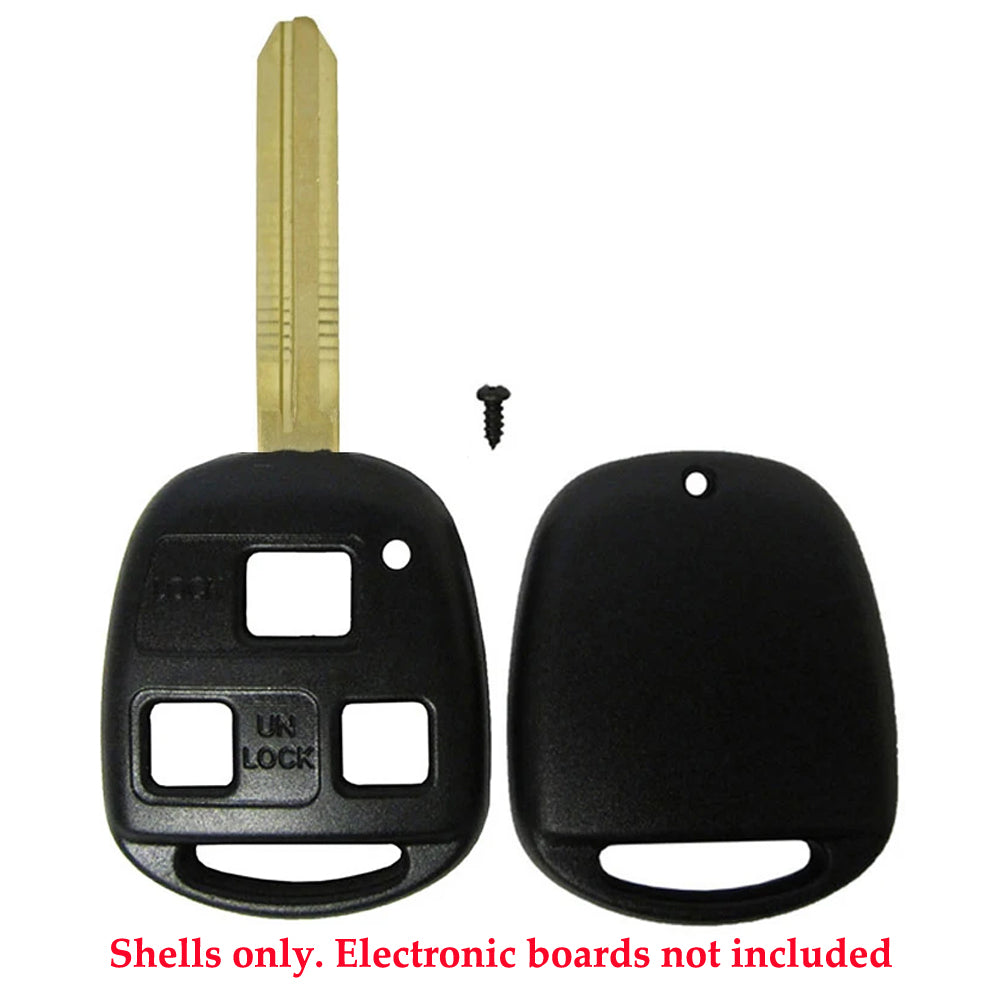 1998 - 2014 Toyota Key Fob Shell 3B - TR47 - Black