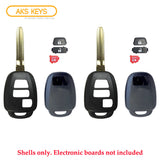 2012 - 2019 Toyota Scion Remote Key Shell 3B (2 Pack)