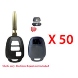 2012 - 2019 Toyota Scion Remote Key Shell 3B (50 Pack)