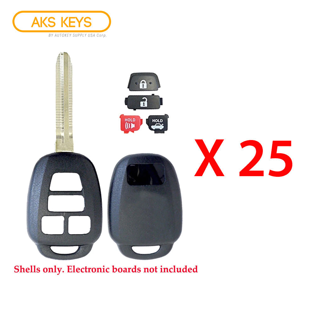 2012 - 2019 Toyota Scion Remote Key Shell 4B (25 Pack)