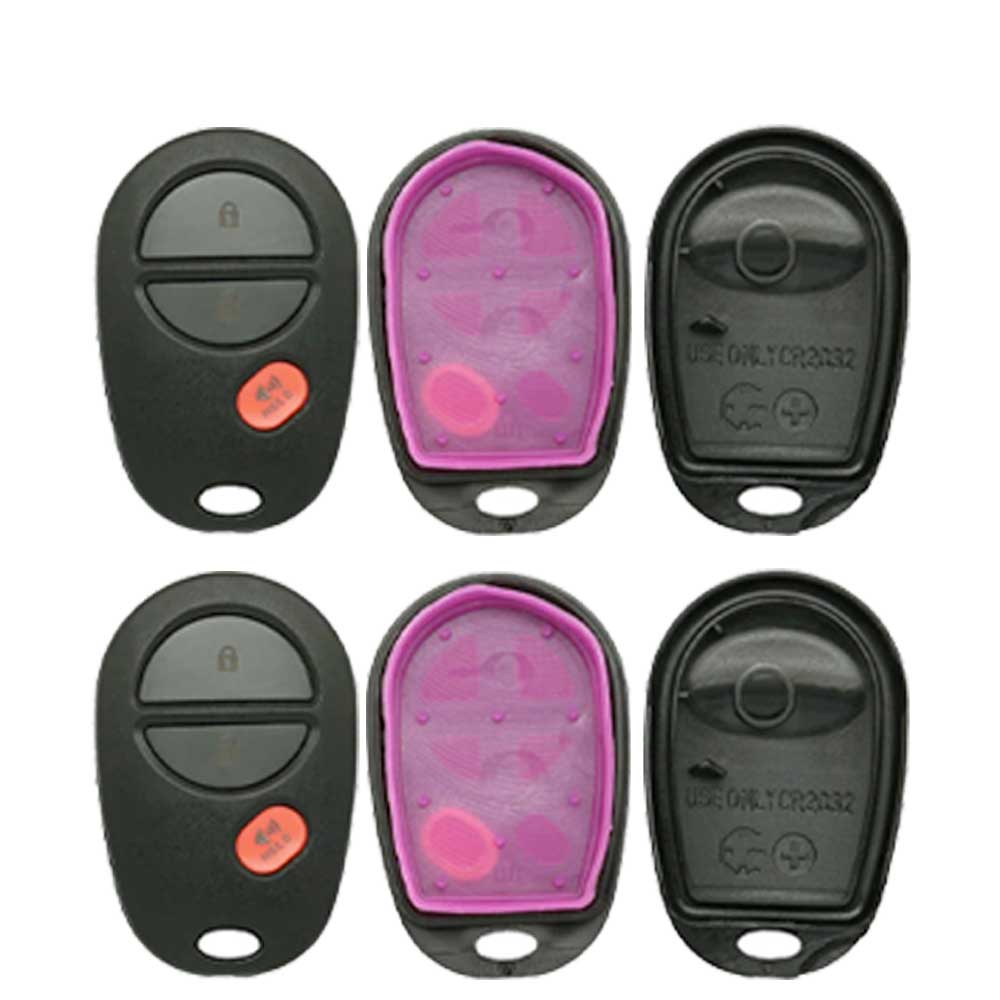 2004 - 2020 Toyota Remote Control Shell 3B (2 Pack)