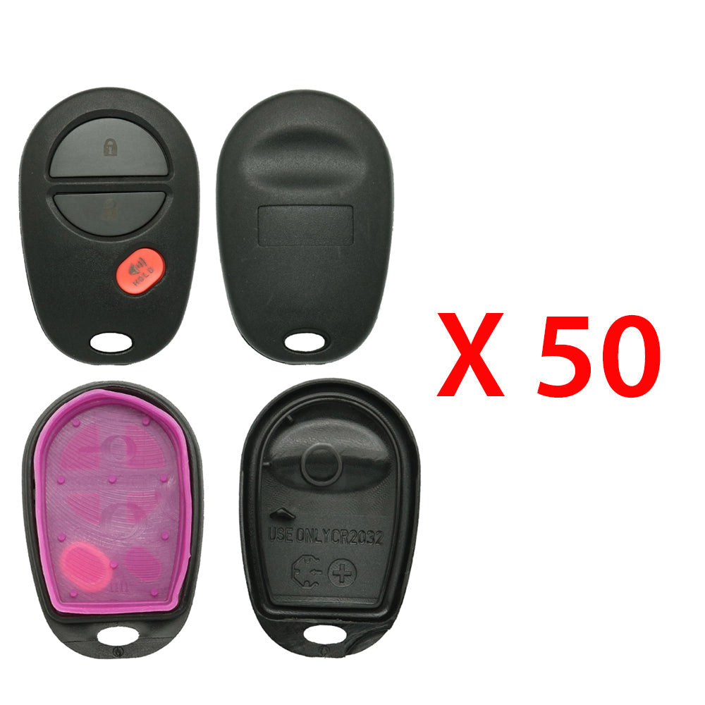 2004 - 2020 Toyota Remote Control Shell 3B (50 Pack)