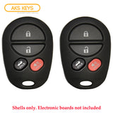 Toyota Remote Control Shell 6B for FCC# GQ43VT20T (2 Pack)