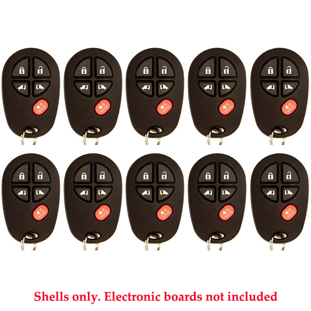 Toyota Remote Control Shell 5B for FCC# GQ43VT20T (10 Pack)