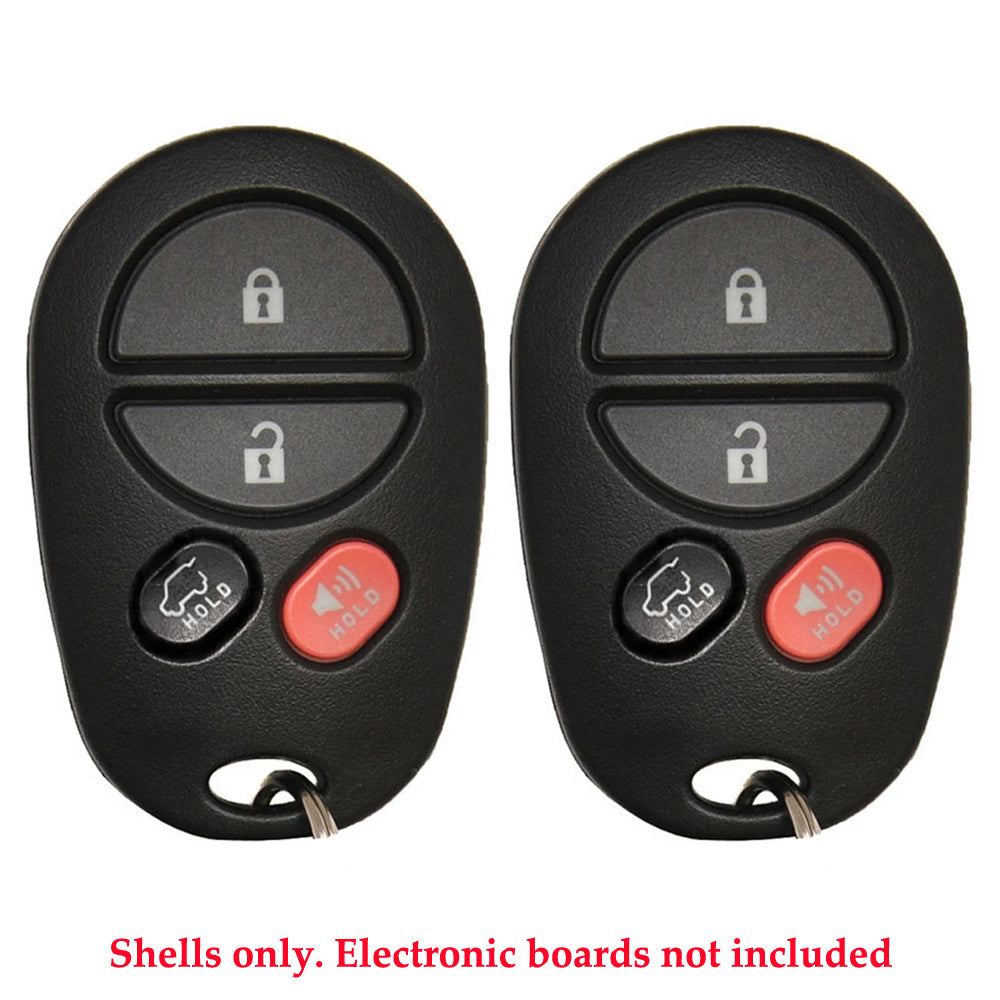 Toyota Remote Control Shell 4B for FCC# GQ43VT20T (2 Pack)