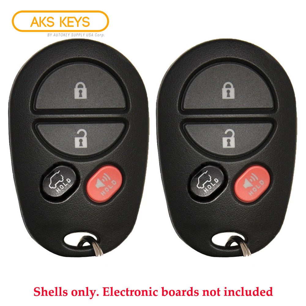 Toyota Remote Control Shell 4B for FCC# GQ43VT20T (2 Pack)