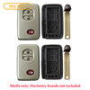 2009 - 2015 Toyota Smart Key Shell 3B (2 Pack)