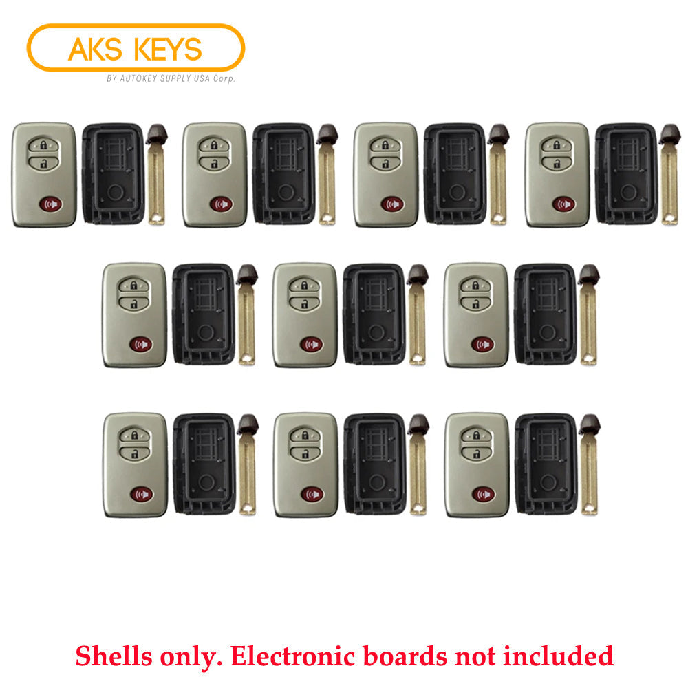 2009 - 2015 Toyota Smart Key Shell 3B (10 Pack)