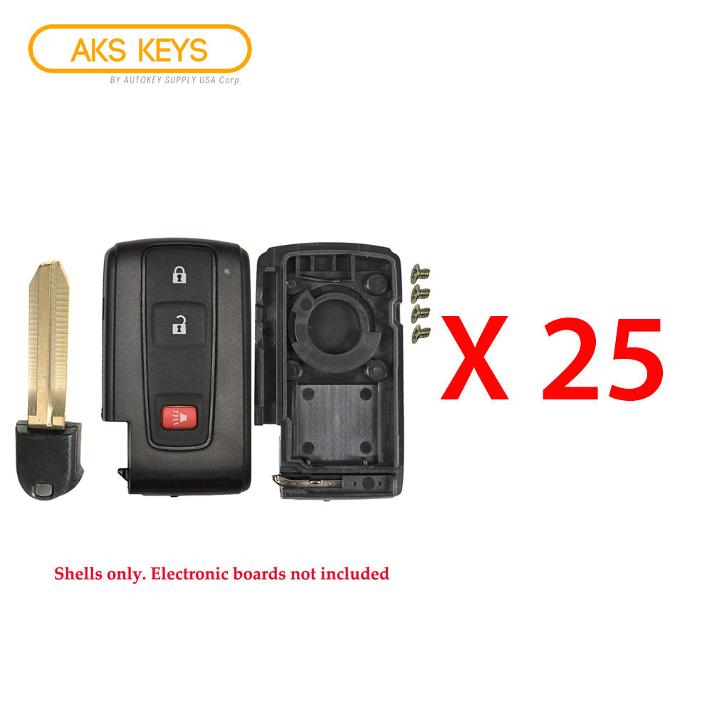 2004 - 2009 Toyota Prius Smart Key Shell 3B (25 Pack)