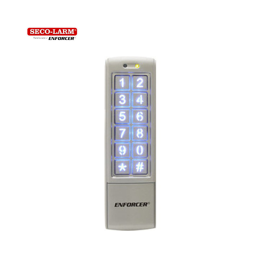 SECO-LARM SK-2323-SDQ Digital Access Keypads, Mullion-Style, Weatherproof - 1010 Users, 2 1-Amp Relays