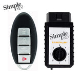 Simple Key 4-Button Remote w/ Panic & Trunk and EZ Installer for 2007-2017 Nissan Infiniti