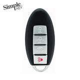 Simple Key 4-Button Smart Remote w/ Panic & Trunk and EZ Installer for 2013-2018 Nissan Infiniti