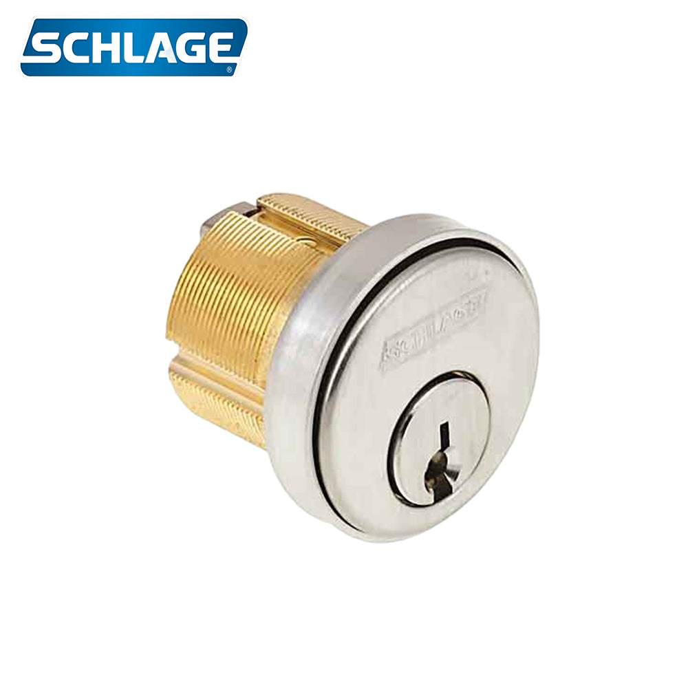 Schlage 20-001-C123114 Lock Mortise Cylinder 1- 1/4 - Grade 1 - Satin Chrome