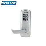 Schlage - CO100 Standalone Keypad Programmable Lock - Right Hand Reverse - Grade 1 - Satin Chrome