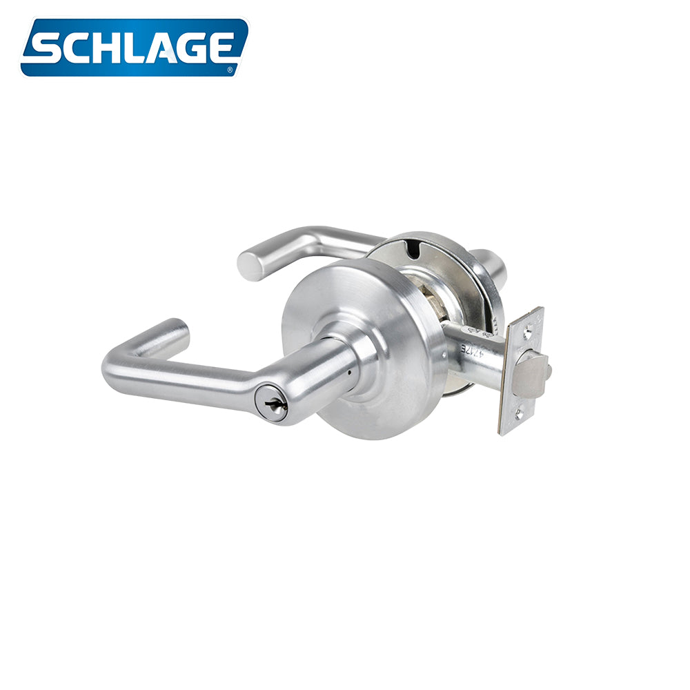 Schlage ND80PD Tubular Style Lock with Storeroom Function - Grade 1 ANSI A156.25 - Satin Chrome