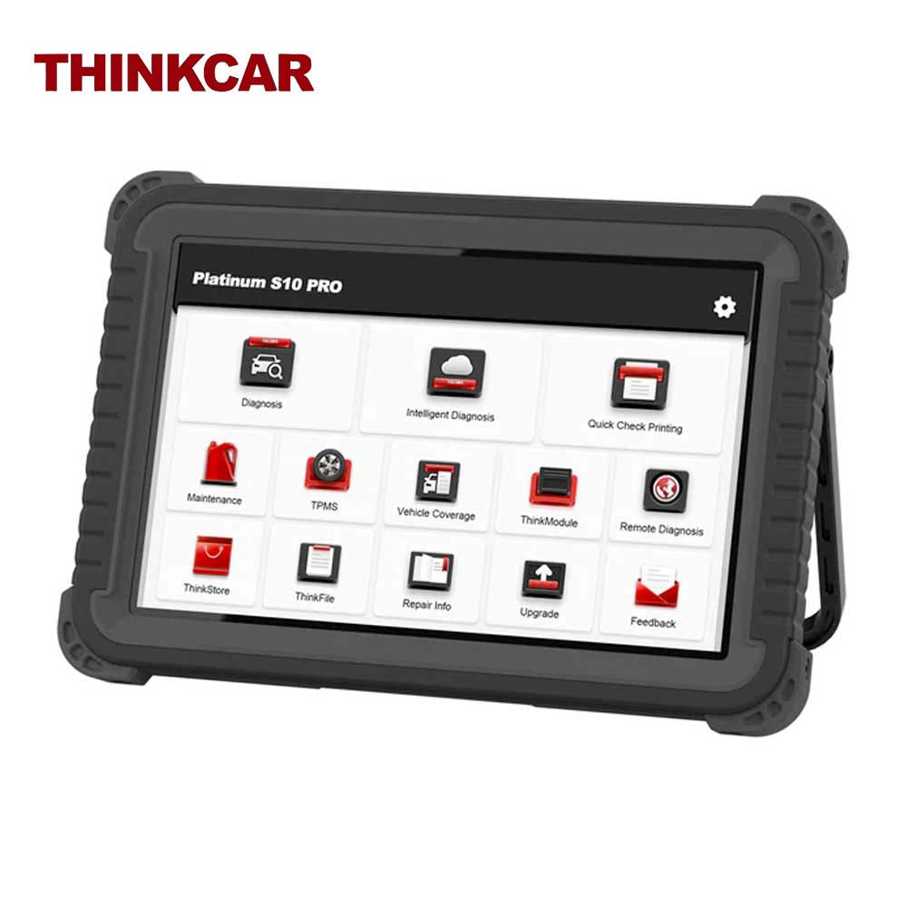 THINKCAR PLATINUM S10 PRO - 10 inch OBD2 Scanner Tablet with 35 Maintenance Functions Car Code Reader Professional Diagnostic Equipment Tool