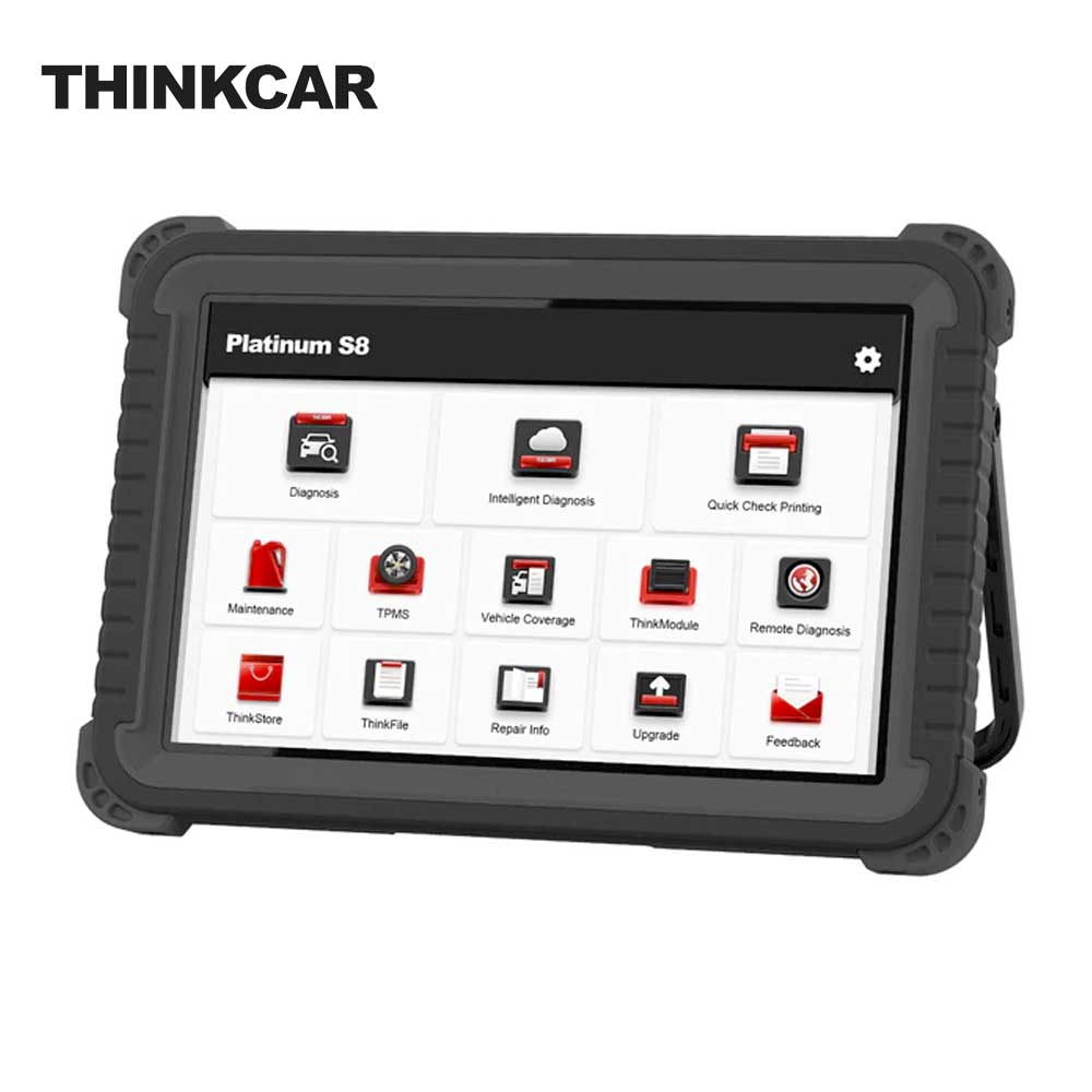 THINKCAR PLATINUM S8 - 8 inch OBD2 Scanner Car Code Reader Tablet with 28 Maintenance Functions Professional Diagnostic Tester Tool