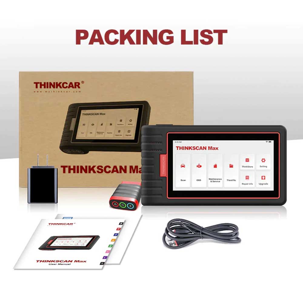 THINKCAR THINKSCAN MAX - 6 inch OBD2 Scanner Car Code Reader Vehicle Diagnostic Tool Tablet