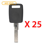 2001 - 2006 Audi Transponder keyï¿½ï¿½ - ID48 Chip - HU66AT6 (25 Pack)