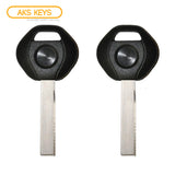 2000 - 2009 BMW Transponder Key - ID44 Chip - 2 Track Small Head (2 Pack)