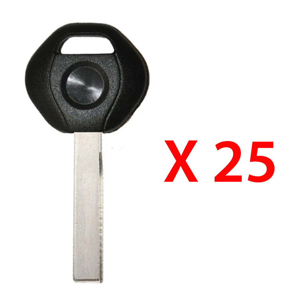 2000 - 2009 BMW Transponder Key - ID44 Chip - 2 Track Small Head (25 Pack)