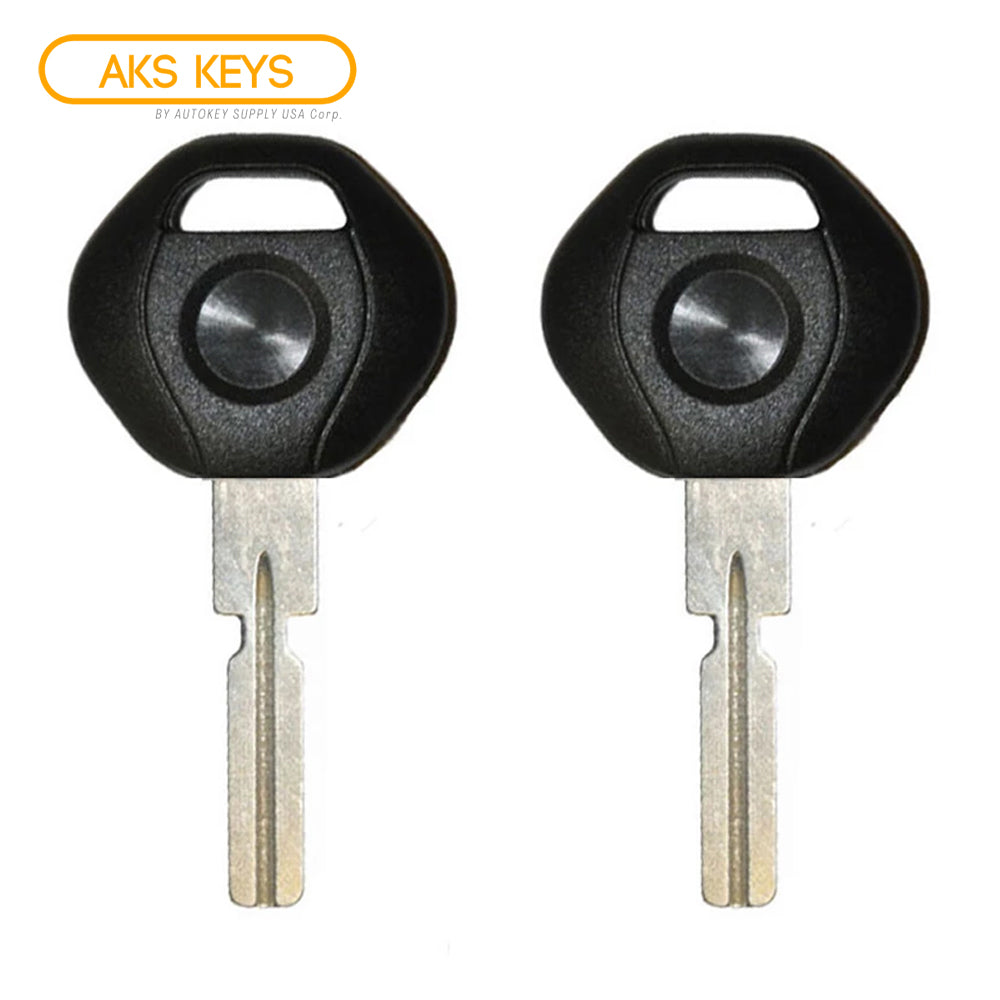 1995 - 2003 BMW Transponder Key - ID44 Chip - 4 Track Small Head (2 Pack)