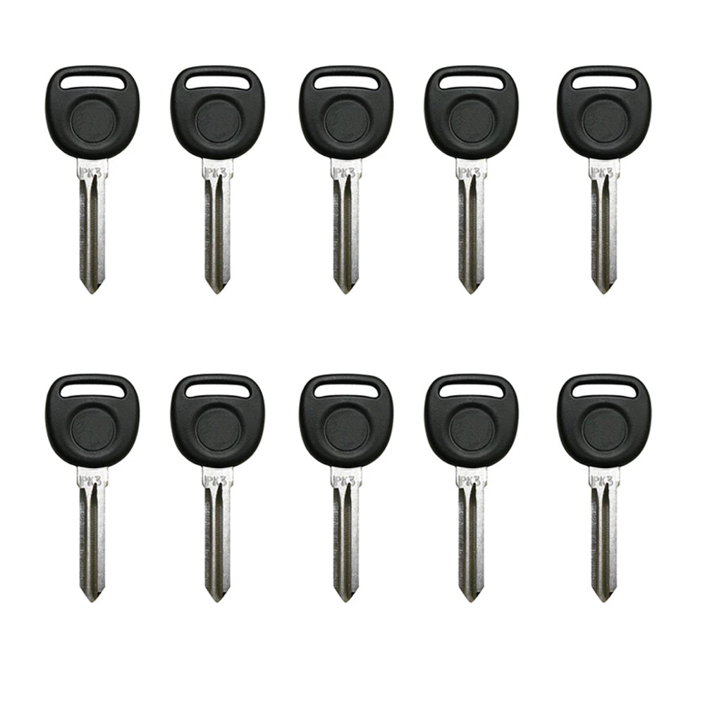 2004 - 2009 Buick Pontiac Transponder Key - 'PK3' - Z Keyway - PT04-PT (10 Pack)