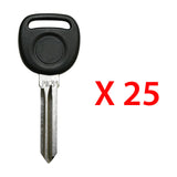 2004 - 2006 Cadillac SRX Transponder key - ID48 Chip (PK3+) - Z Keyway - B115-PT (25 Pack)