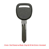 2005 - 2017 GM Transponder key - ID46 - Chip (Circle+) - Z Keyway - B111-PT