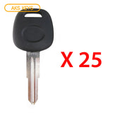 2008 - 2015 Chevrolet Saturn Transponder Key - ID46 Chip (Circle +) - B114R-PT (25 Pack)