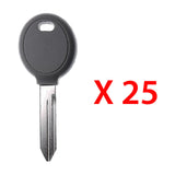 2004 - 2019 Chrysler Dodge Jeep Mitsubishi Transponder key - ID46 Chip "S" - Y164-PT (25 Pack)