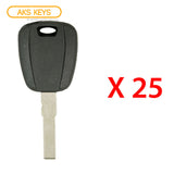 2012 - 2018 Fiat 500 RAM Promaster Transponder Key - ID46 - SIP22 (25 Pack)